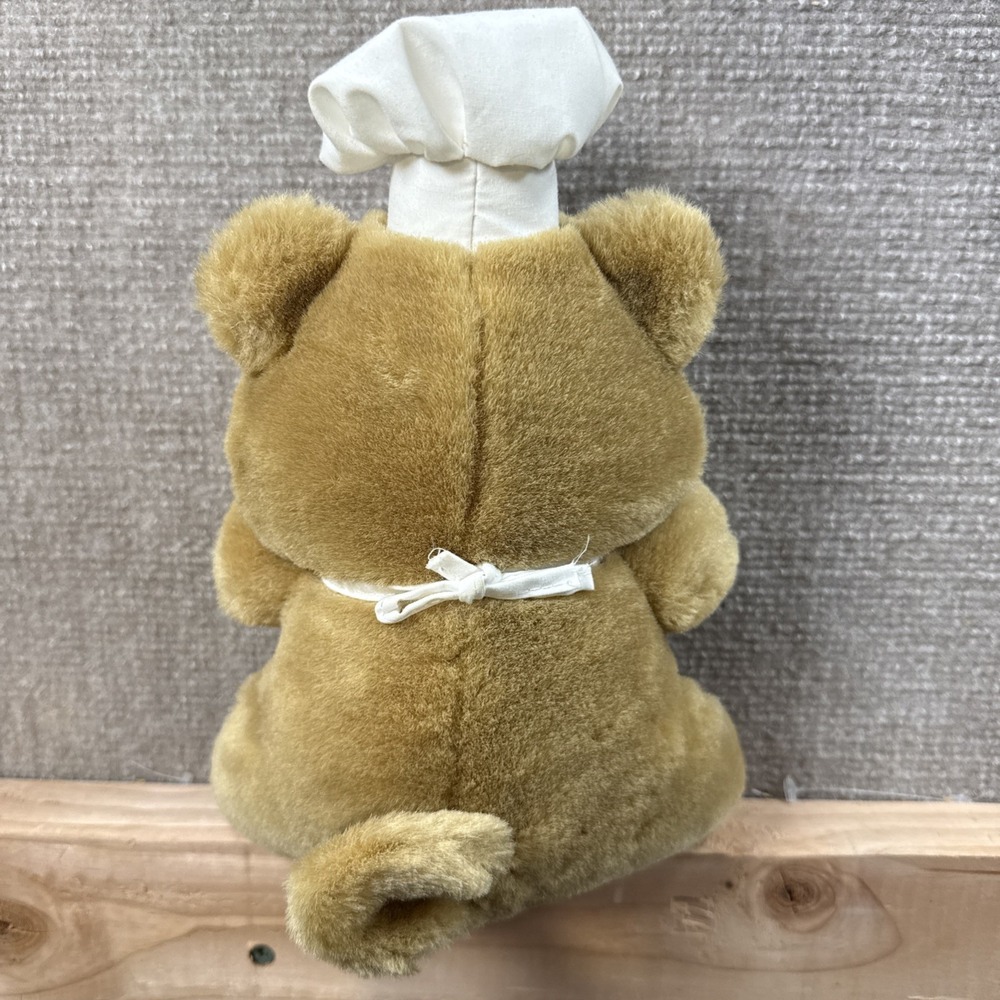Rare Vintage 9" 1990s MARY MEYER PLUSH Chef Pig With "Pig Out" Apron W/ Chef Hat - Picture 2 of 6